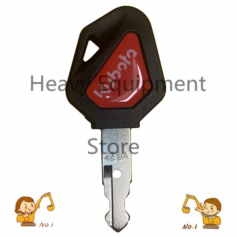 

1X 459A Excavator ignition Without chip key For KUBOTA 15/30/155/161/163 start key Chip shell Protection excavator accessories