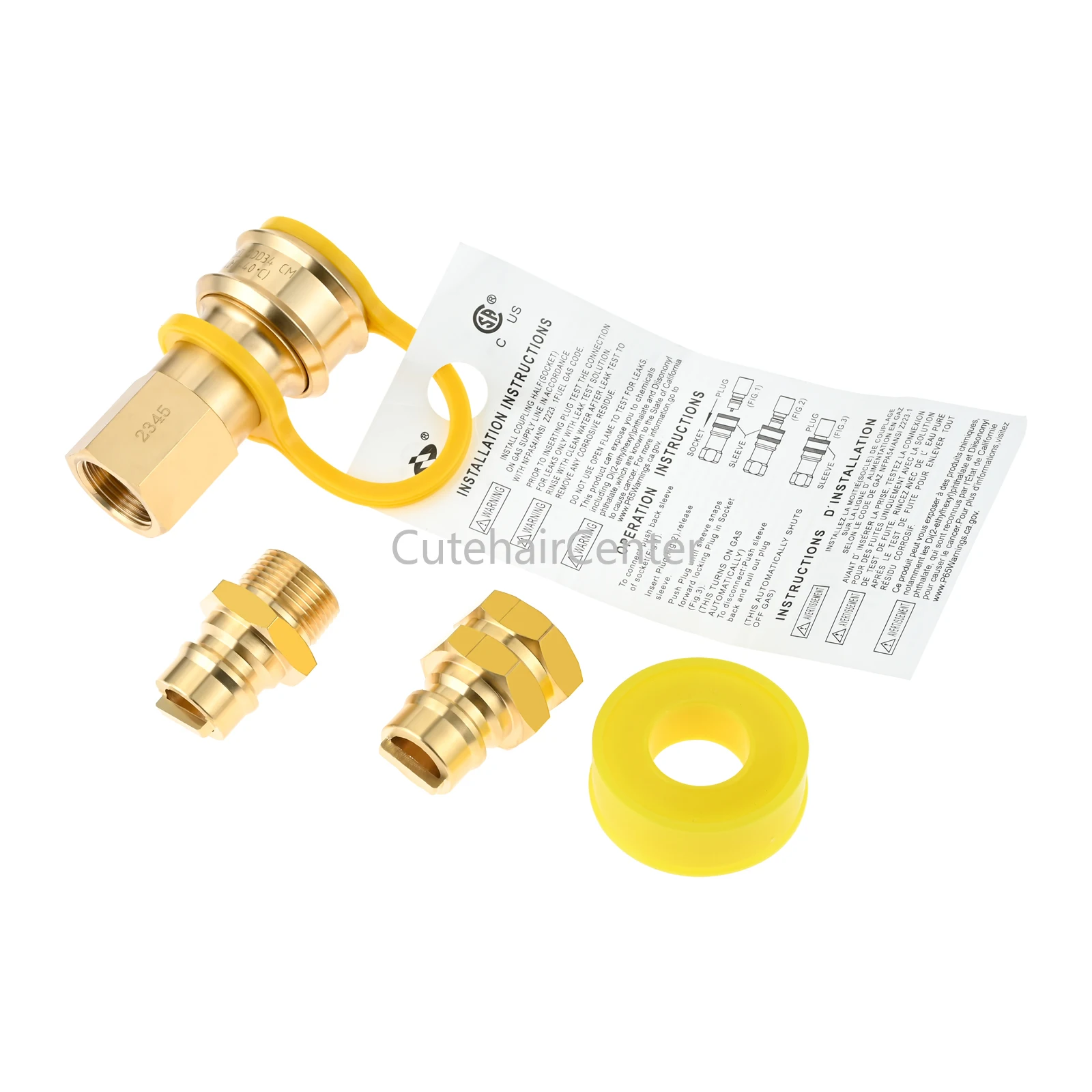 Imagem -05 - Dual Fuel Generator Natural Propano Mangueira Quick Connect Desconectar Acessórios Latão Converter Pipe Npt Thread 4