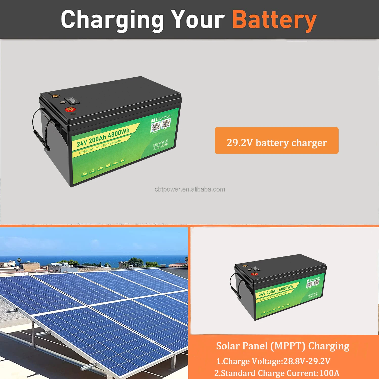 OEM rv solar marine lifepo4 battery 12v 24volt 36V 100AH 200ah 400ah 300ah 250ah bluetooth rechargeable lithium ion battery pack