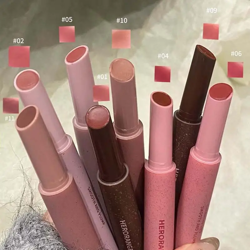 HERORANGE マットリップスティック セクシーマットレッドリップスティック コスメティック 防水リップグロス ノンスティックカップ ヌードリップスティックペン 韓国メイク 1