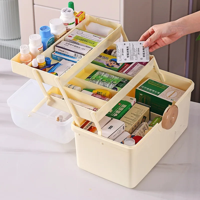 Home Multi-Layer , Organized To Save Space，Household Storage Medicine Box