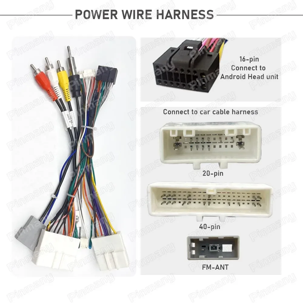 Car Stereo Radio Cable Adapter Power Wire Harness Audio Connector OUDI CAN Bus Decoder NSC14 for Nissan Maxima Teana Murano 2016