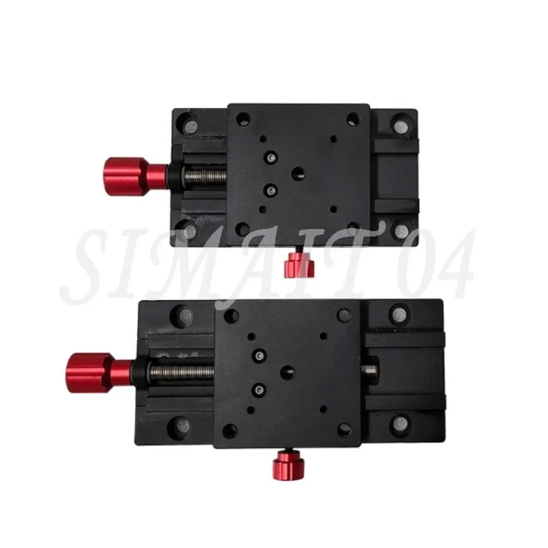 PT65-50 Fase di traduzione lineare manuale Guida a coda di rondine da viaggio da 50 mm Tavolo scorrevole con regolazione fine di precisione