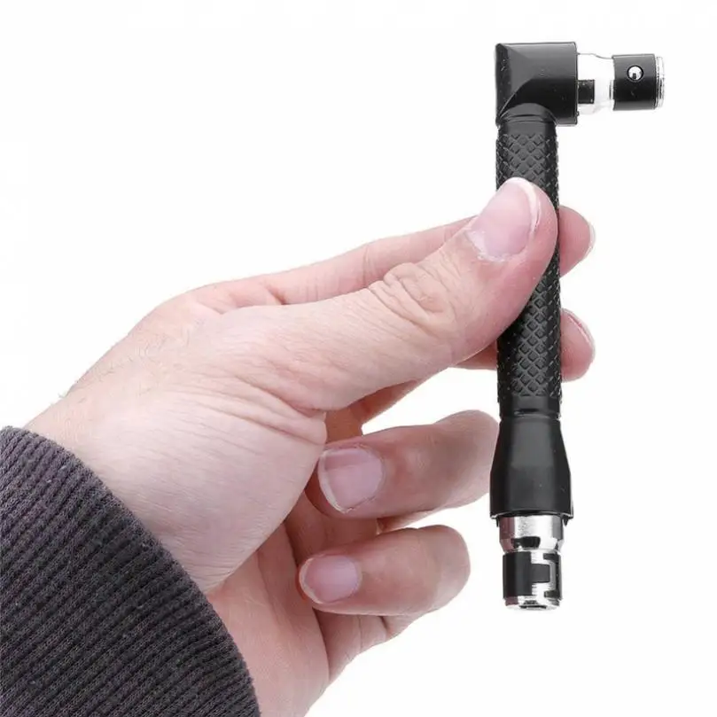 1/4 Inch Hex Socket Two Way L Shape Screwdriver Bit Double Head Hand Ratchet Wrench Tools for Connect Sockets or Screwdriver Bit
