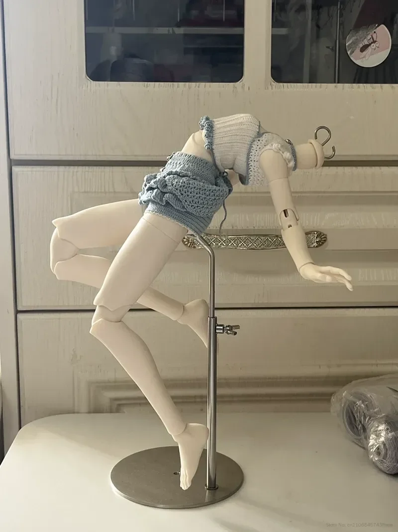1/4 Sookiva Sk374 BJD Doll Blank Body Unpainted Resin Body Polished Alu‑strung Body Replaceable Hand Parts 37.4cm BJD Girl Body