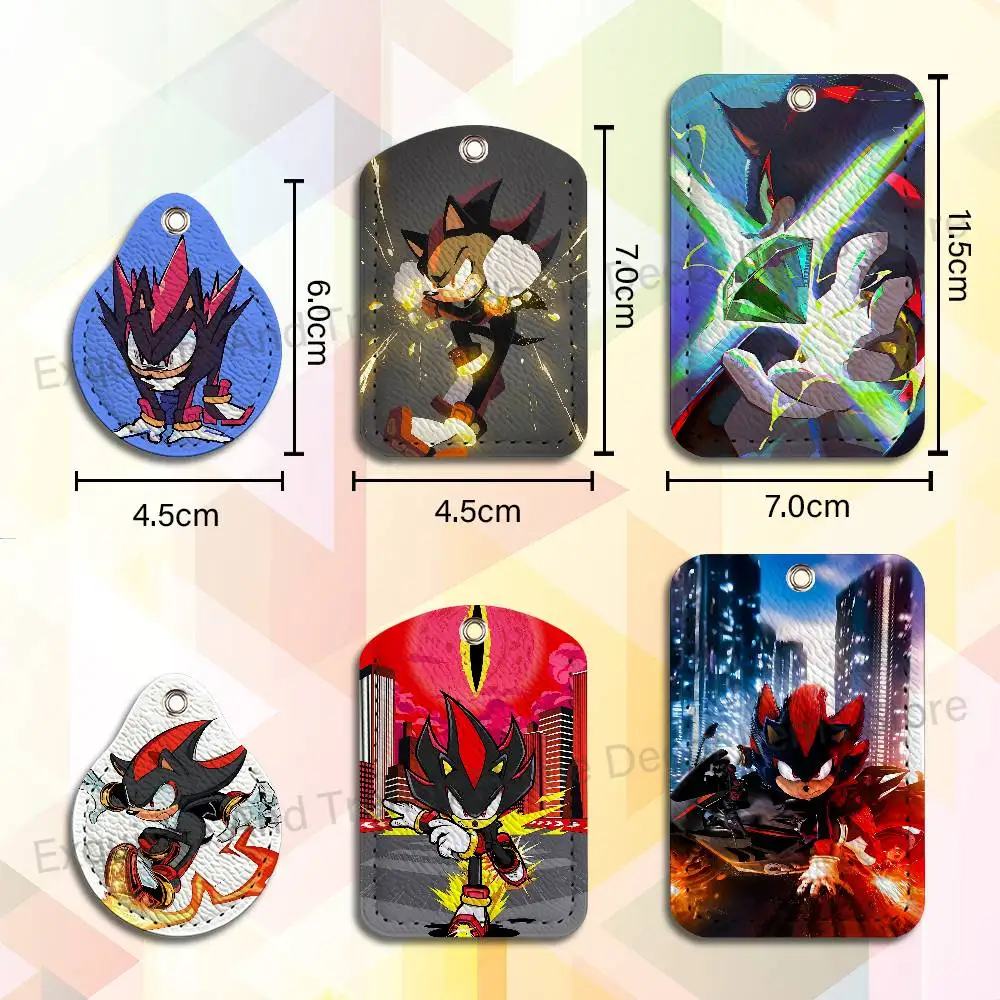 S-Shadow The H-Hedgehogs Holder Keychain For  Work Card Bank Business Holder Student Card Protective Case Bus Card