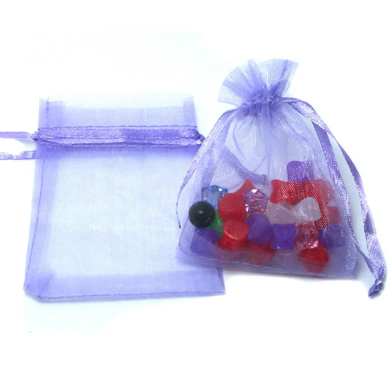 10pc 7x9/9x12/10x15/13x18cm Organza Bags Wedding Pouches Nice Gift Bag Jewelry Packaging Transparent Gauze Bag