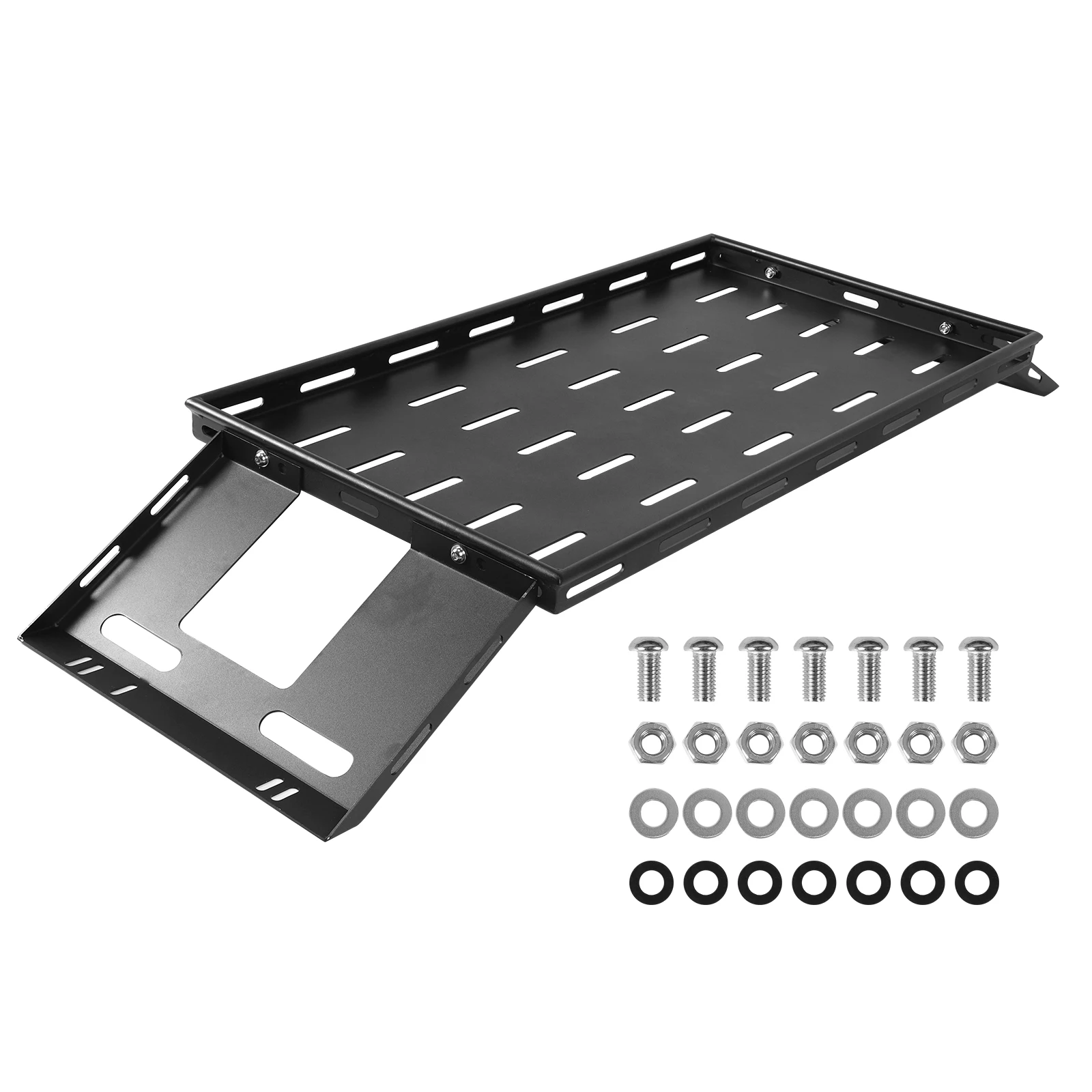 

Car Trunk Luggage Frame Wear Resist Lightweight Steel Tray Organizer Rust Proof for 07-25 JK/JL Wrangler