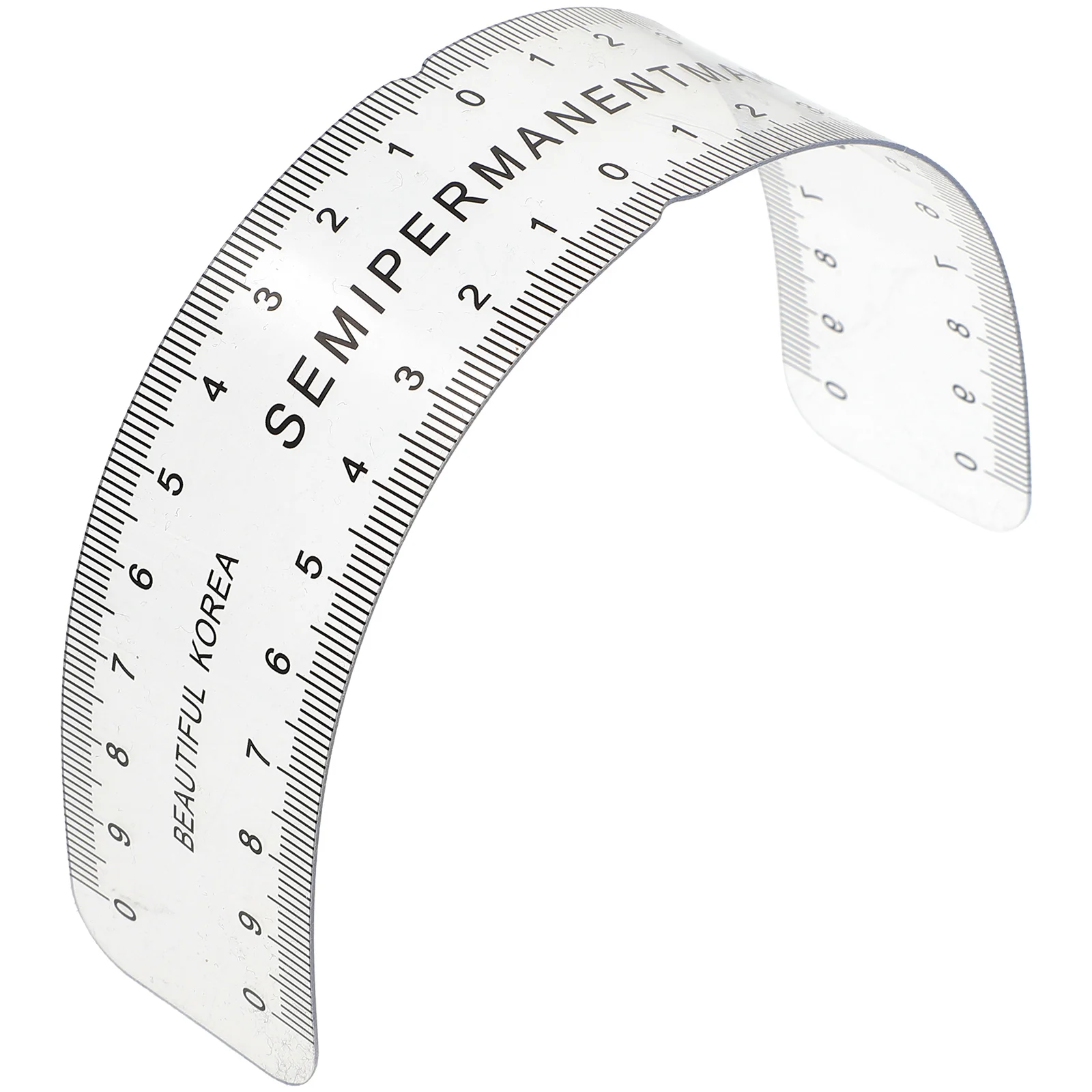 

Eyebrow Tool Plastic Flexible Measuring Ruler For Professional Brow Shaping Accurate Measurement