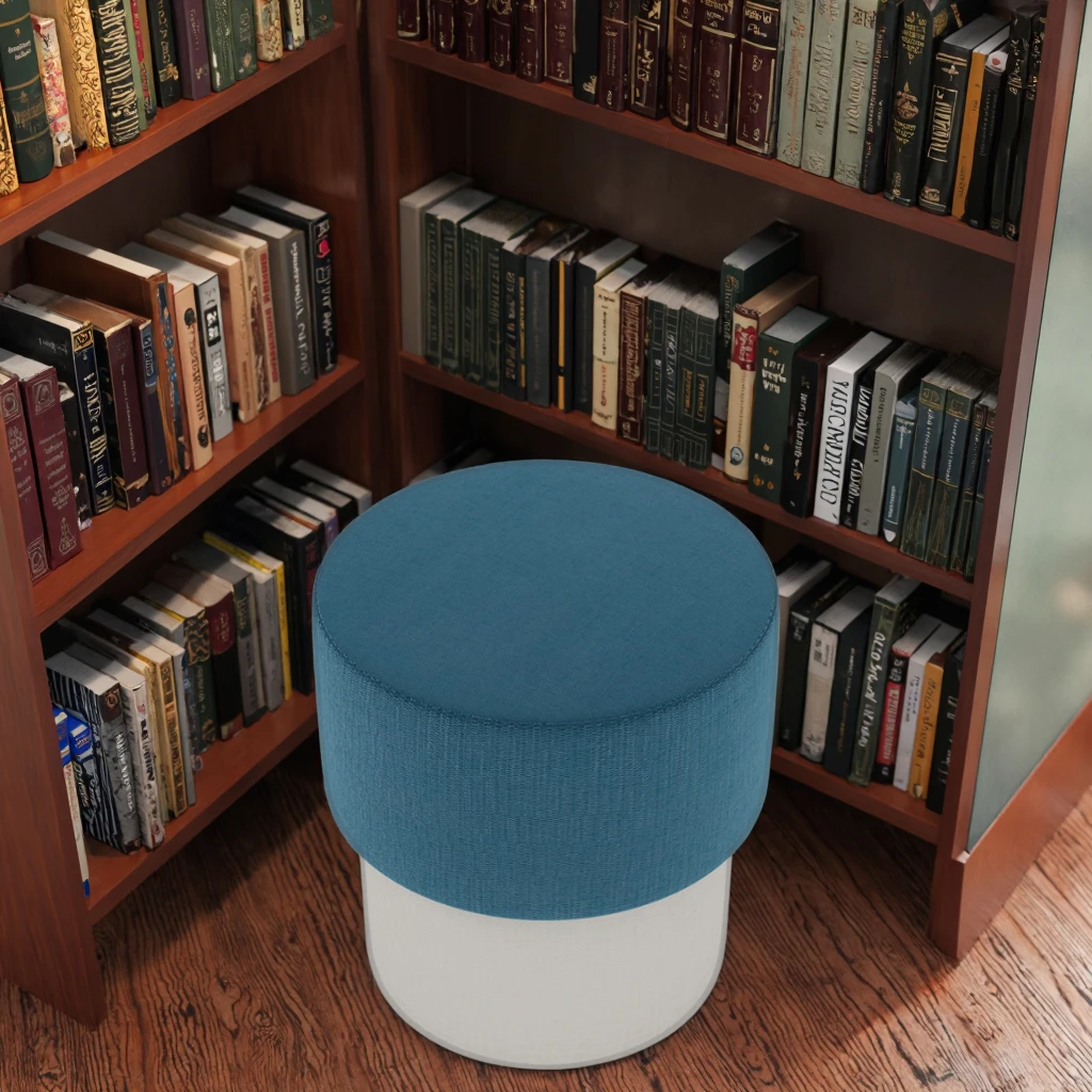 & Unique Shaped Commercial Solid Wood Frame Library Furniture Rest New Design School Library Study Reading Book Leisure Sofa