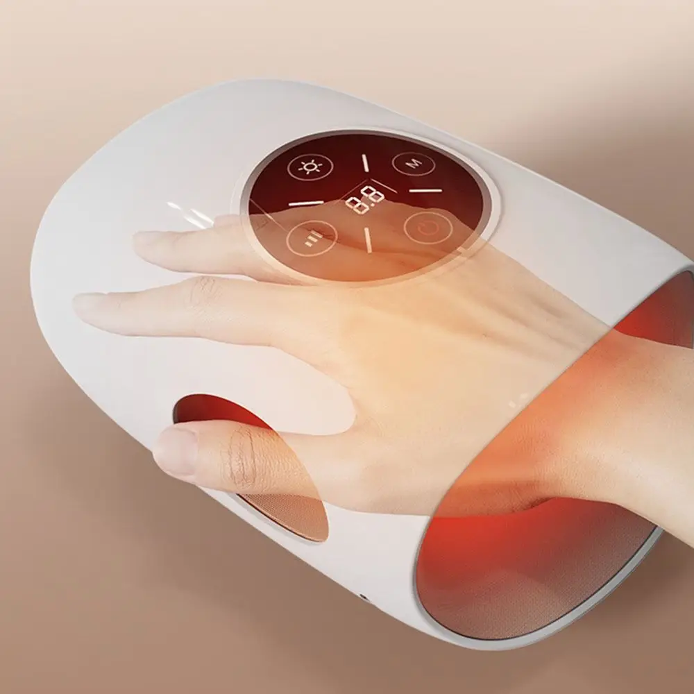 

Беспроводной ручной массажер, регулируемая функция нагрева, электрический массажный инструмент, горячий компресс акупунктурной точки, 3 режима, подушка безопасности, ручной массажер