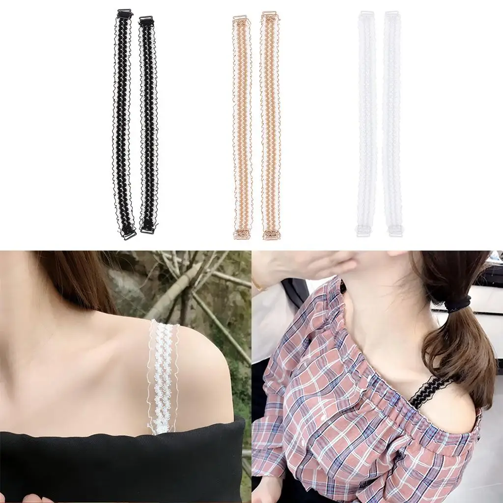 2.5cm 폭 브라 스트랩 교체용 미끄럼 방지 어깨 스트랩 탄성