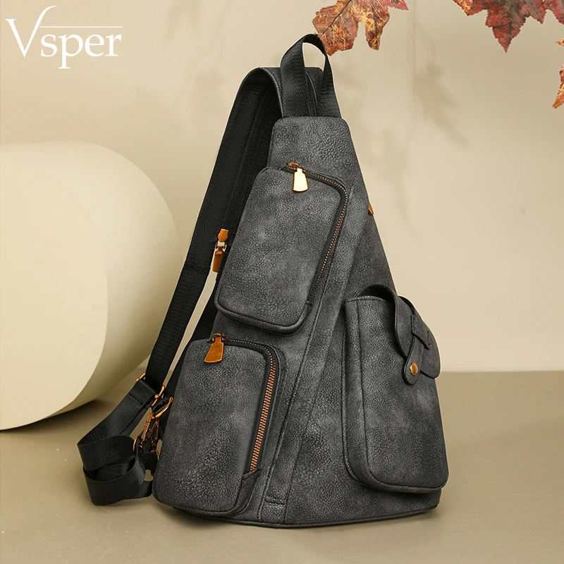 

Vsper Fashion Chest Bags For Women Multi Pockets Large Capacity Tactical Shoulder Crossbody Bag Travelling Shopper Handbags 2026