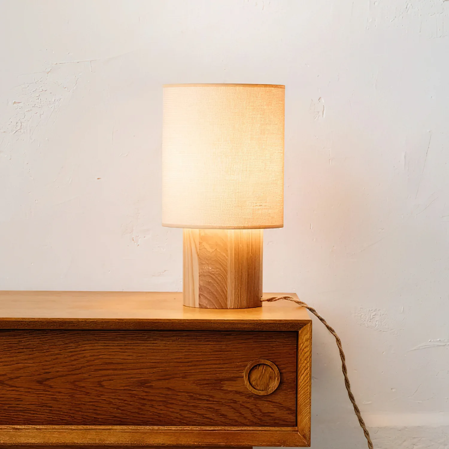 مصباح مكتبي عتيق مصنوع من الخشب الصلب الفرنسي وغرفة نوم فاخرة وبسيطة وحديثة ومبتكرة ومصابيح ليلية كلاسيكية من القماش Nanyang #4