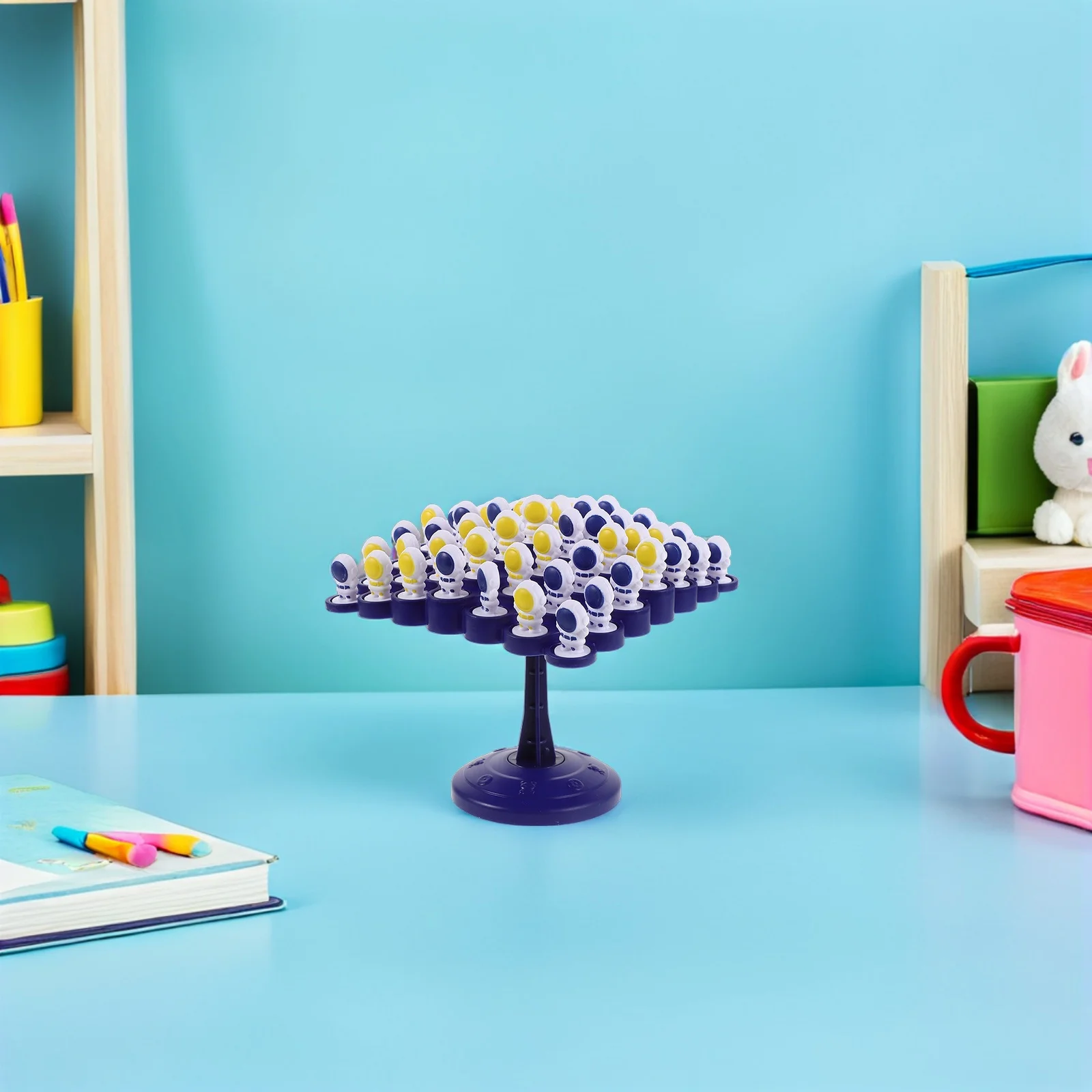 1Set Balansboom Coördinatiespel Creatieve Astronaut Stapelen Interactieve Voorschoolse Educatieve Familie Tafelblad Wiskundepuzzel