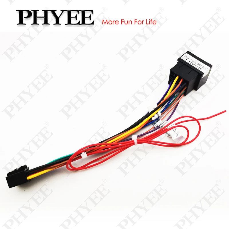 Radio Wiring Harness for Lada Granta 2011-2017, 16 Pin Plug to ISO Connector, Car Android Multimedia Cable Adapter