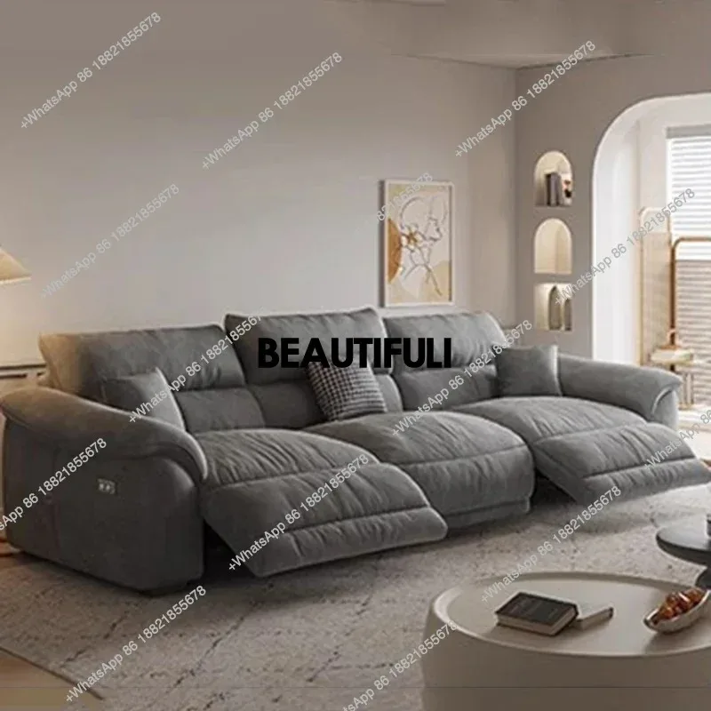 E182 Back Support Living Room Sofas European Beige Recliner Salon Electric Sofa Lazy Luxury Modern Divani Per Soggiorno Furnitur