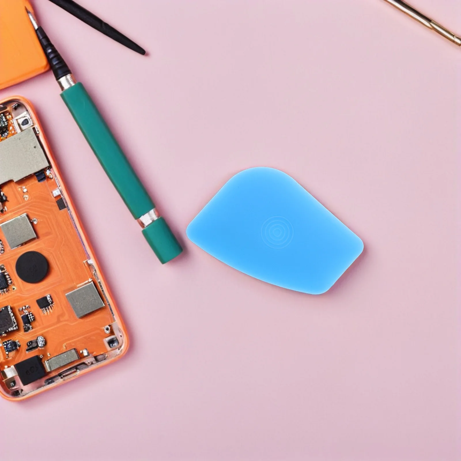 

50Pcs Mobile Phone Screen Removal Tool Blue Plastic Triangle Spudger Pry for Laptop Tablet Camera Case Disassembly Repair