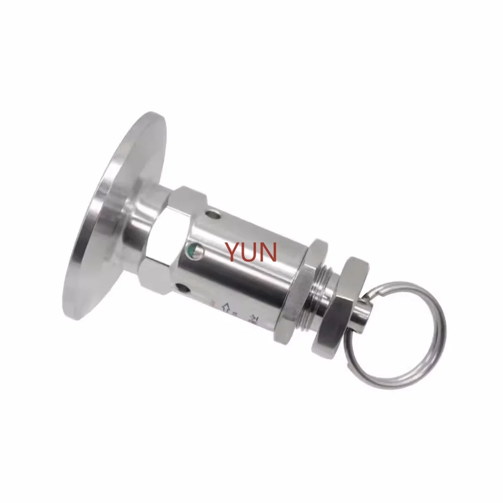 Clamp OD50.5mm Exhaust Valve SS304 Fermentation Tank Manual Clamp Spring Automatic Pressure Relief Valve Safety Valve