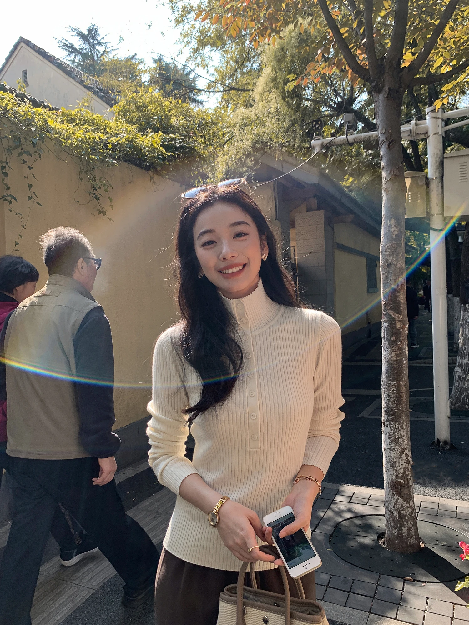 

Женский вязаный свитер Mulvan с высоким воротом, приталенный, из смесовой шерсти, простой дизайн, полиэстер, длинный рукав, зимний топ