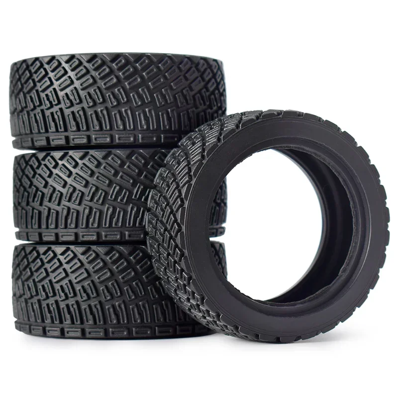 

Set 4PCS 67mm Austa RC Car Rubber Tires for 1/10 Rolly HPI WR8 HSP 94177 WLtoys 1/14 144001 RC Car Replacement Part Black