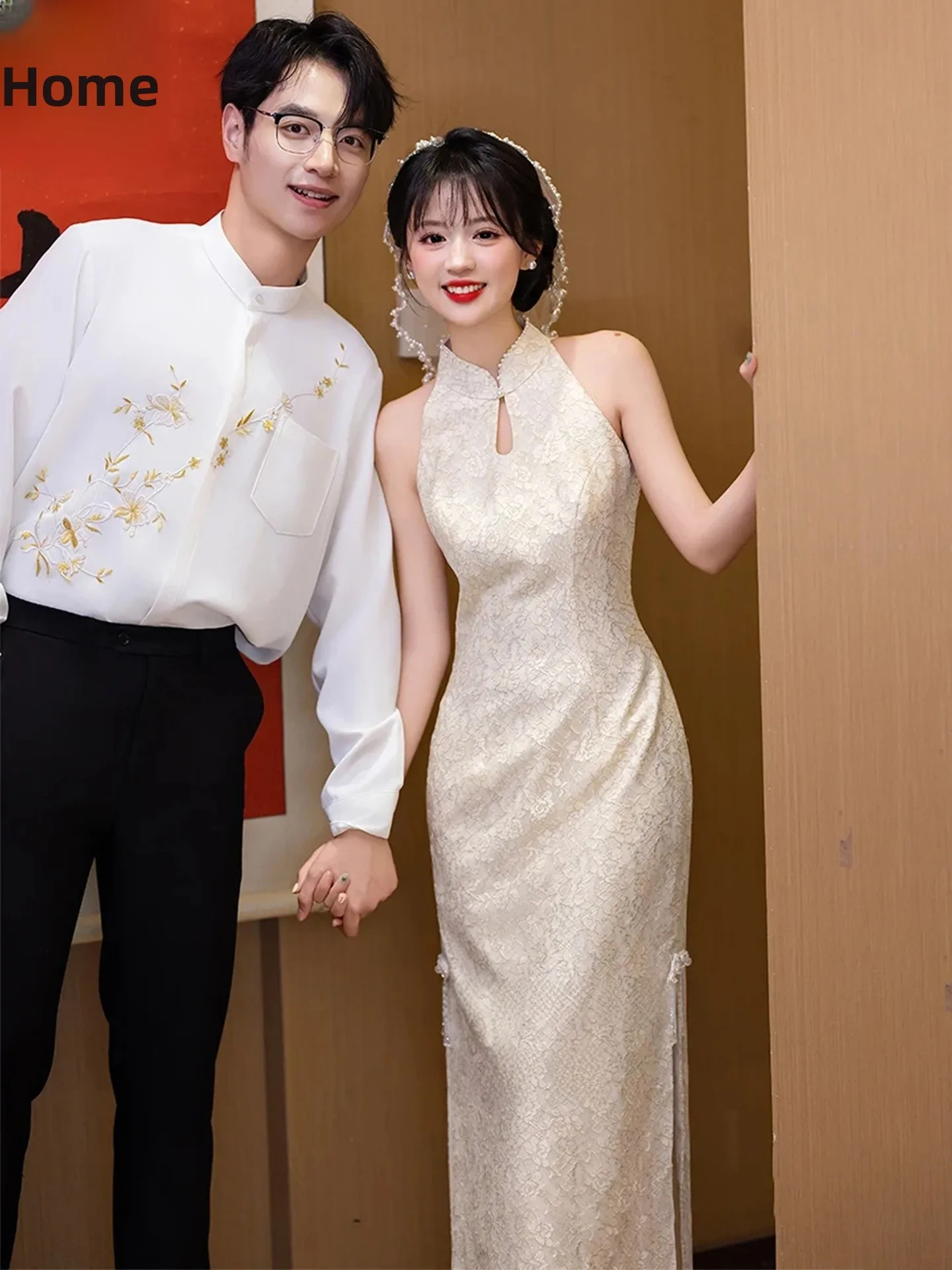 

New Chinese Sle Wedding Dr 2025 New Version Bridal awl Lace Engagement High-End Morning Robe Women's Faion Sensation