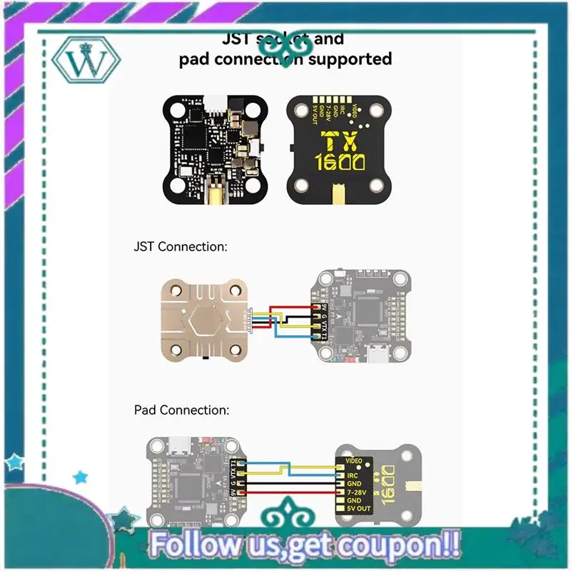 

Модернизированный высокоэффективный радиатор Speedybee TX ULTRA TX1600 5,8G 1,6 Вт FPV VTX 48CH для FPV дронов дальнего действия