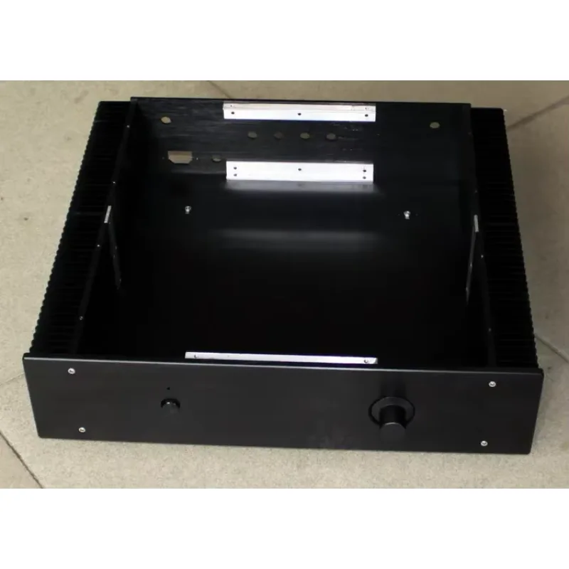 

DIY case 463*113*430mm WA43 Blak Full aluminum amplifier chassis/Pre-amplifier/ Class A amplifier/ AMP Enclosure/case / DIY box