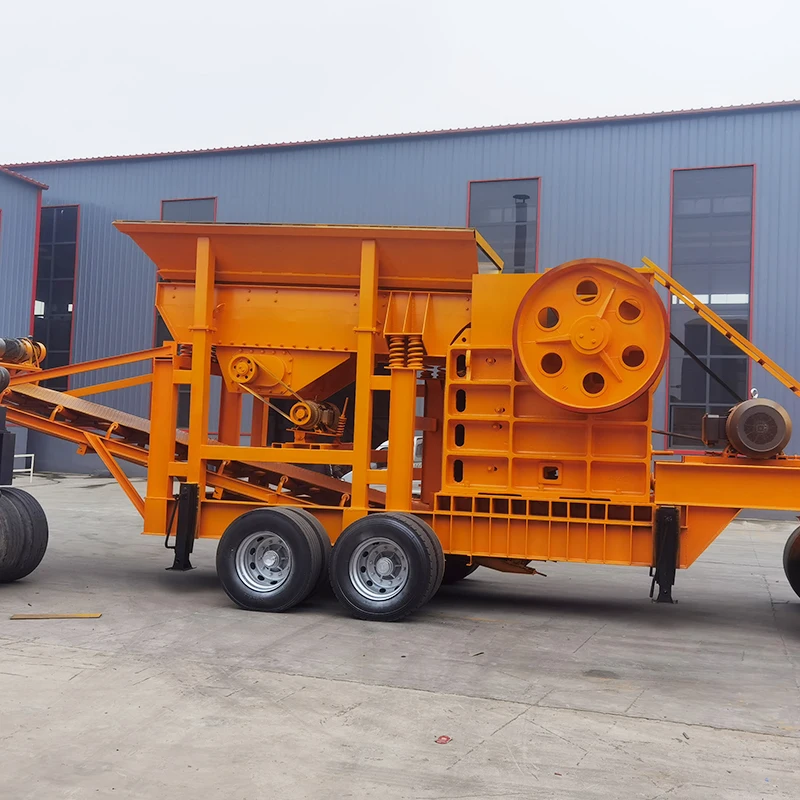 High Efficiency Mobile Stone Crushing Plant Crawler Type Crusher Station for Mining Construction Aggregate Production Customized