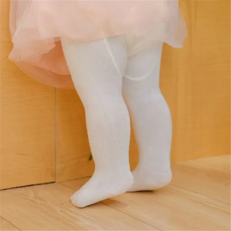 Baby Girls Pantyhose Newborn Elastic Waist Solid Color Stockings Slim Fit Socks Tights Baby Leggings Girl Baby Pantyhose