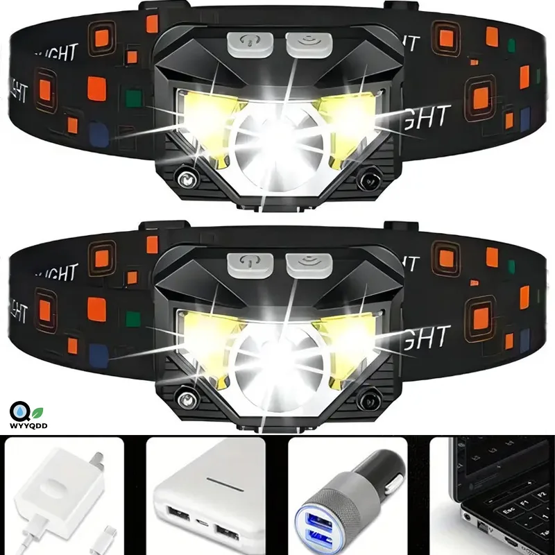 

Bright LED Headlam - Ultra-Lightweight,Portable Flashlight with Adjustable Brightness for Hiking, Camping,Fishing,Hunting Gear