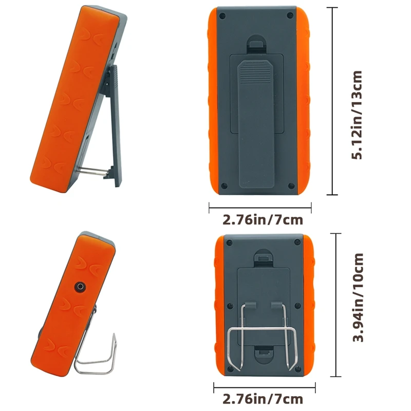 Монитор температуры с двойным зондом для барбекю HD HTN, цифровой экран с подсветкой, ABS + TPE для наружного барбекю