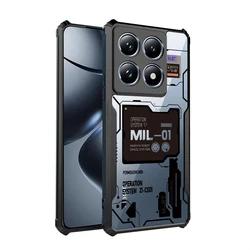 For Xiaomi 14T Pro 13T Pro 12T Pro 11T Pro 10T Pro 10T Lite 9T Pro Shock Fall Prevention Transparent Case Pattern No.31