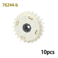 Technical Part 10PCS/lot MOC Round Clutch Gear 24 Tooth Car Accessories Compatible with 76244 Building Blocks Toys for DIY