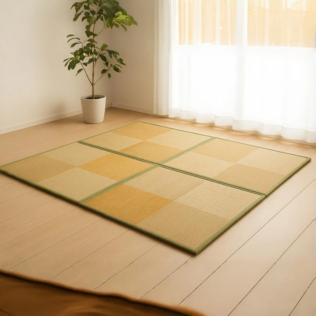DIY Tatami Japanese Igusa Mattress Indigenous Unit MAT Traditional Asian Design Tatami Mat Flooring Panel Oriental Furniture Rug