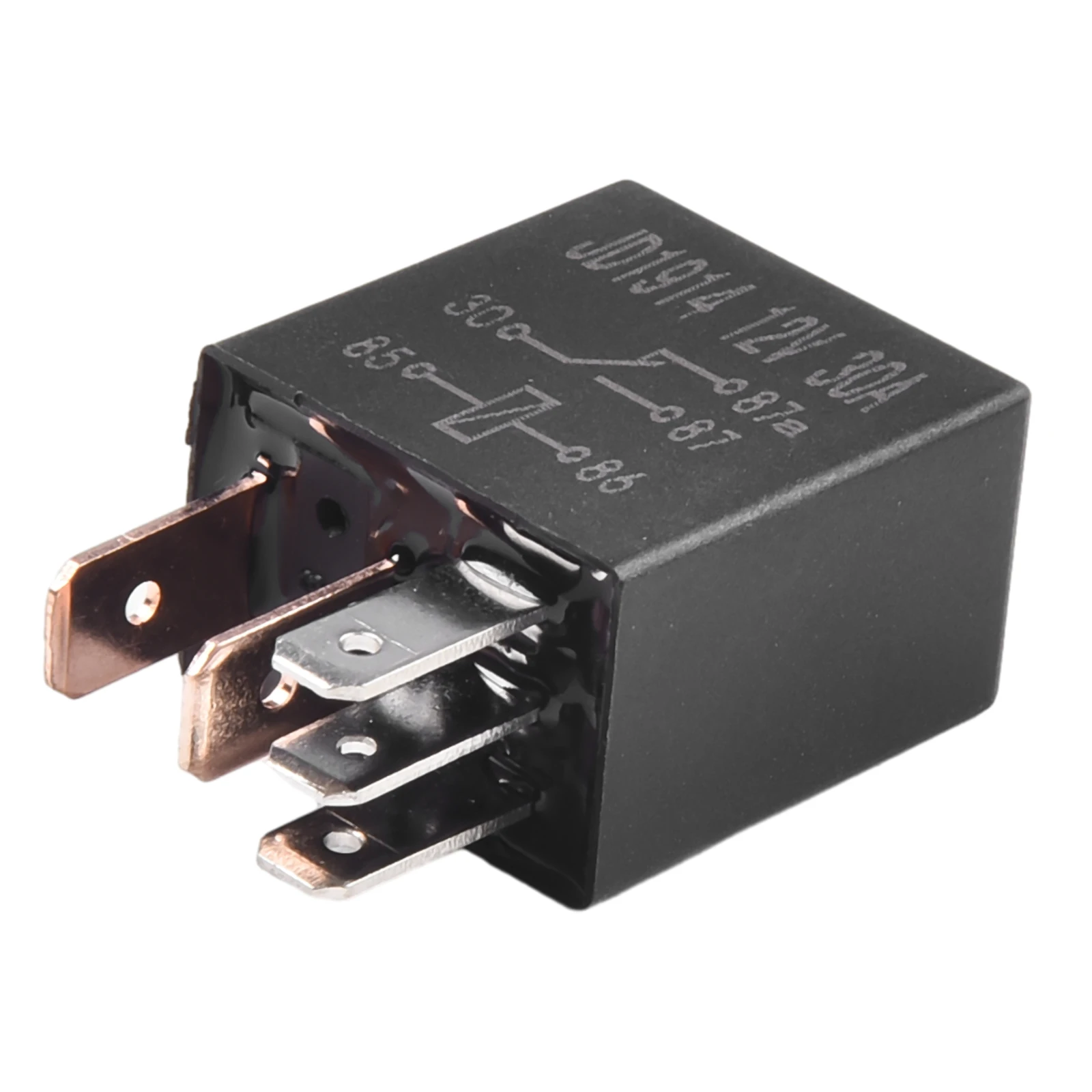 4pcs 12V 30A 5 Pin For Automotive Relays Compatible with Truck Electrical Devices Featuring Quick Connect Terminals