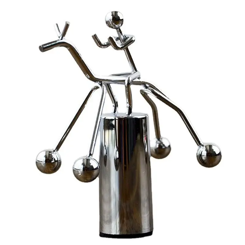 PZHI-Ride And Swing Little Humanoid Riding Desktop Perpetual Motion Extra Large Ball Ornaments For Mini Office Ornaments
