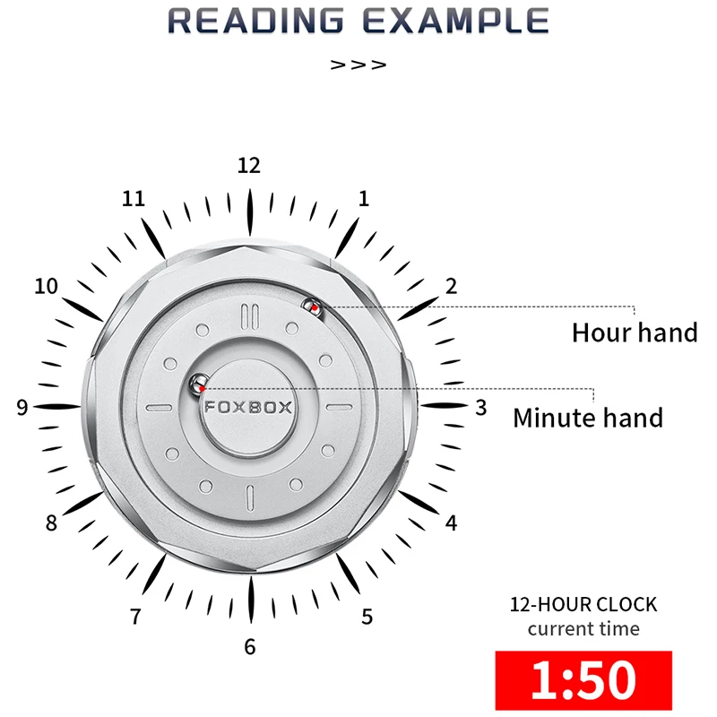 FOXBOX Magnetic Luxury Men's Watch 2026 New Quartz Features Business Clock Sports Watches for Men Casual Men's Gift reloj hommes