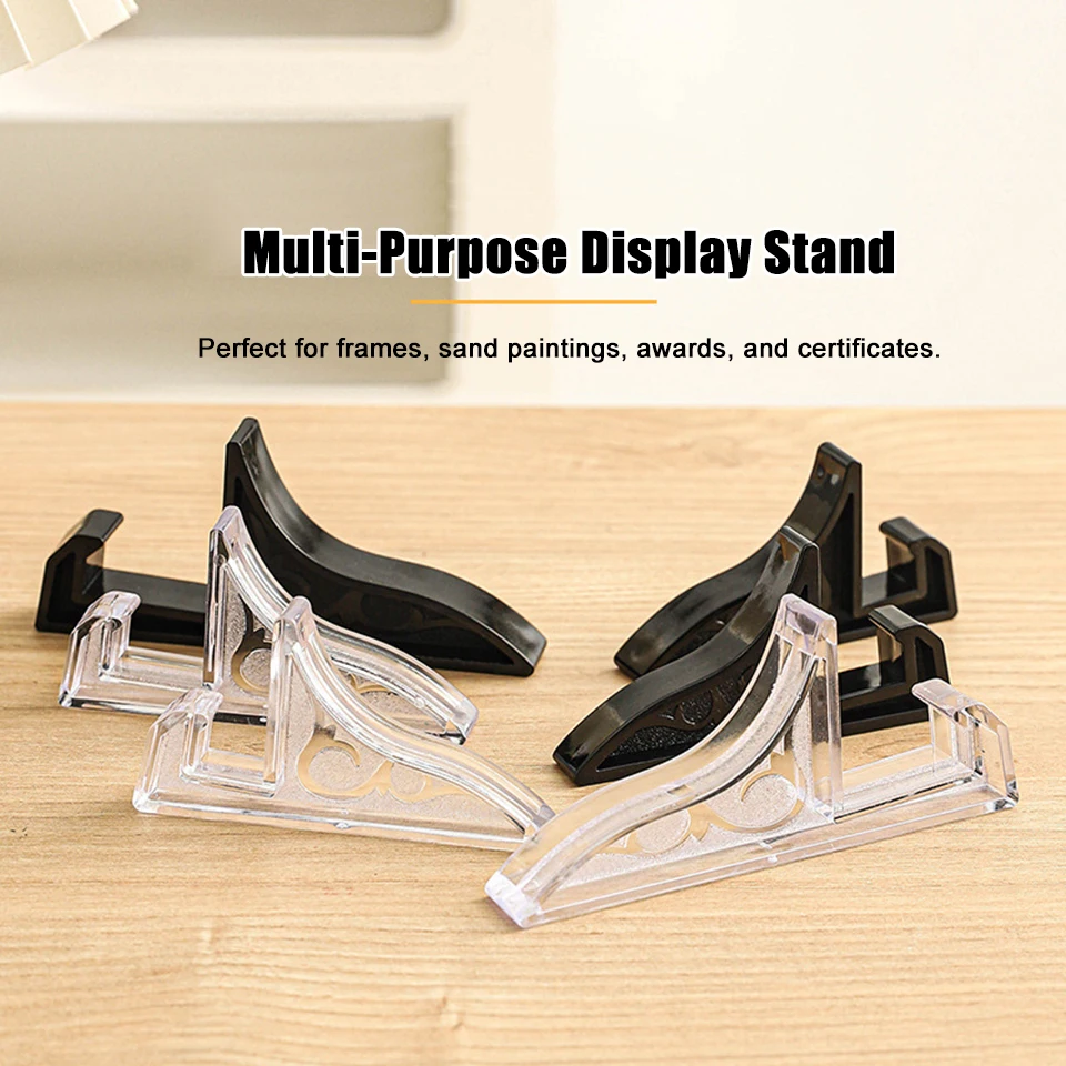 Multi Purpose Acrylic Display Stand for Picture Frames, Certificates, Photos and Artwork, Clear Display Holder Support for Home