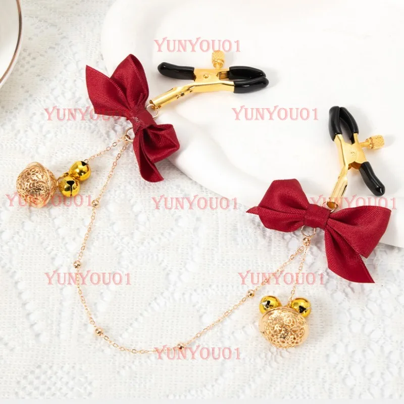 

Bow Palace Bell Bell Grape Clip Metal Clip Cosplay Props Couple Jewelry
