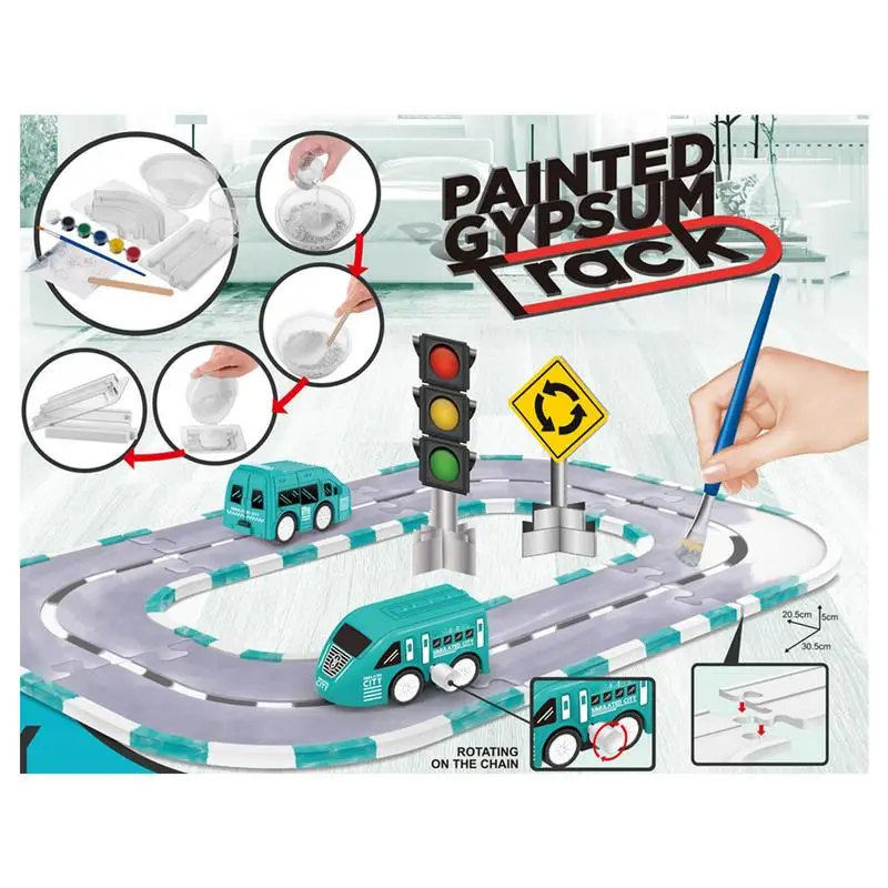 Paint Track Toy DIY Assembling Track Toys Smooth Assembling Track And Educational Rail Set For Kids Boys Girls Christmas Birthda