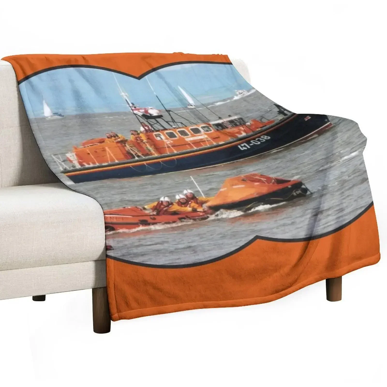 

Lifeboat Day Throw Blanket Bed Picnic Blankets