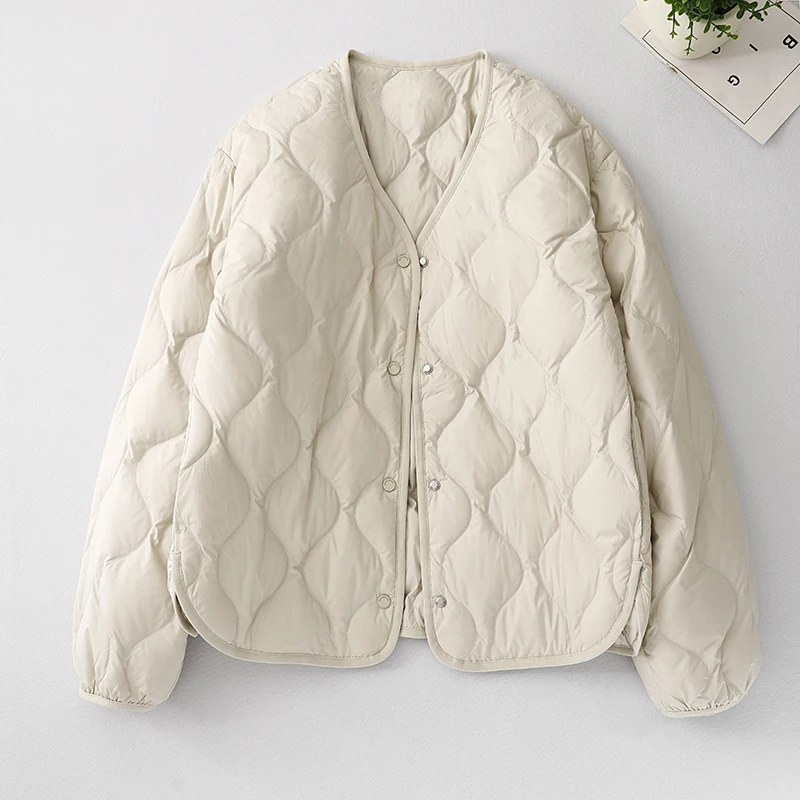 Hiver nouveau Sle matelassé ort coton vers le bas Jaet v-ne femmes couleur simple bouton mince vêtements d'extérieur couche manteau