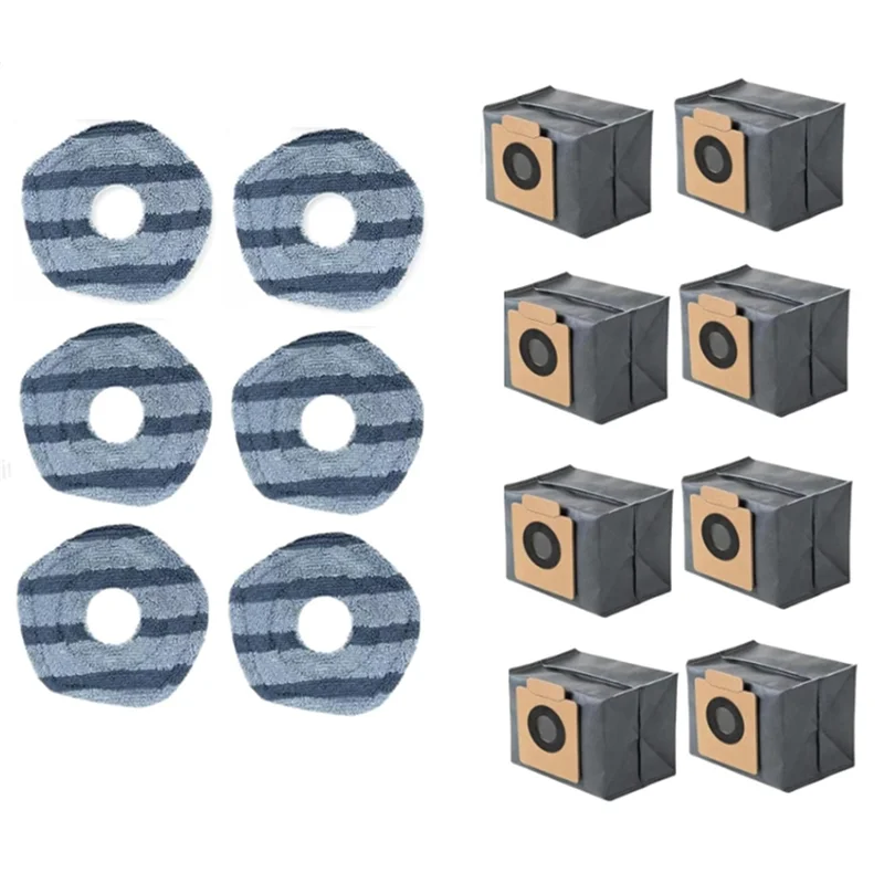 A01V-For Eufy X10 Pro Omni جهاز آلي لتنظيف الأتربة استبدال أجزاء كيس لجميع الغبار قابل للغسل ممسحة القماش