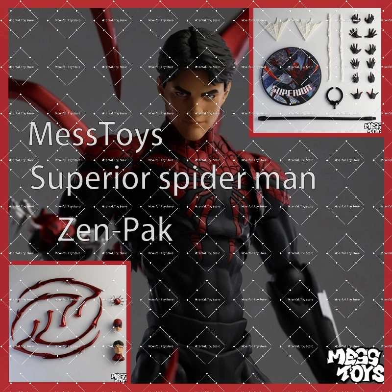 

MessToys Superior Spiderman Action Figure 1/9 Mess Toys Superior Spider Man Figure CT Toys Figurine Statue Model Gifts Kid Toy