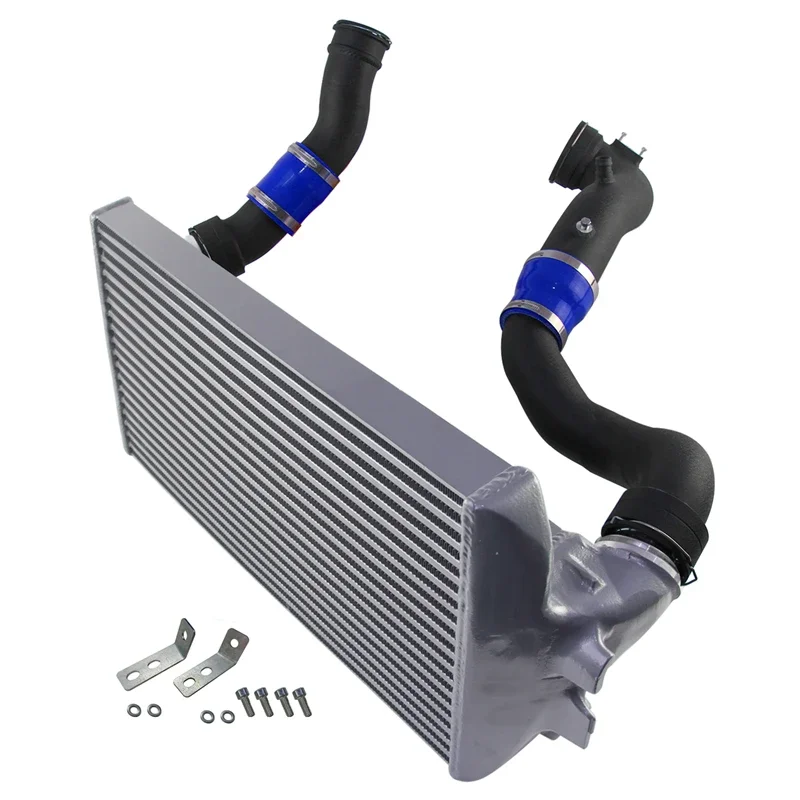 

Aluminum Tube & Fin Intercooler +Charge Pipe Kit For BMW 535i F07/F10/F11 640i F12/F13 740i F01 N55 3.0L High Performance
