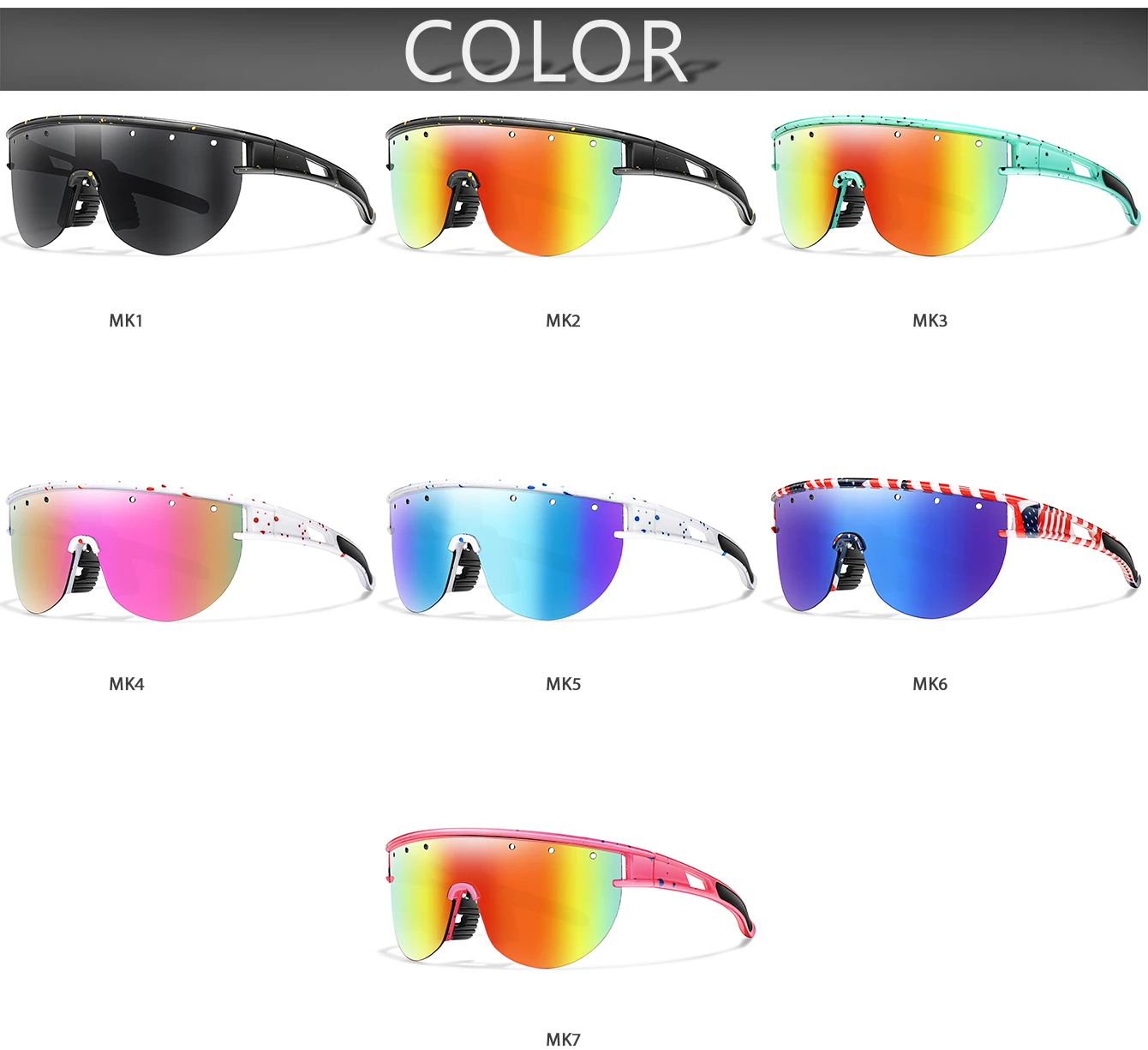 Jugend-Sonnenbrille 3-8 Jahre UV400 Winddichte Fahrradbrille Jungen Mädchen Outdoor-Brillen für Fahrrad, Straße, Camping, Baseball, Fußball – Detail 3