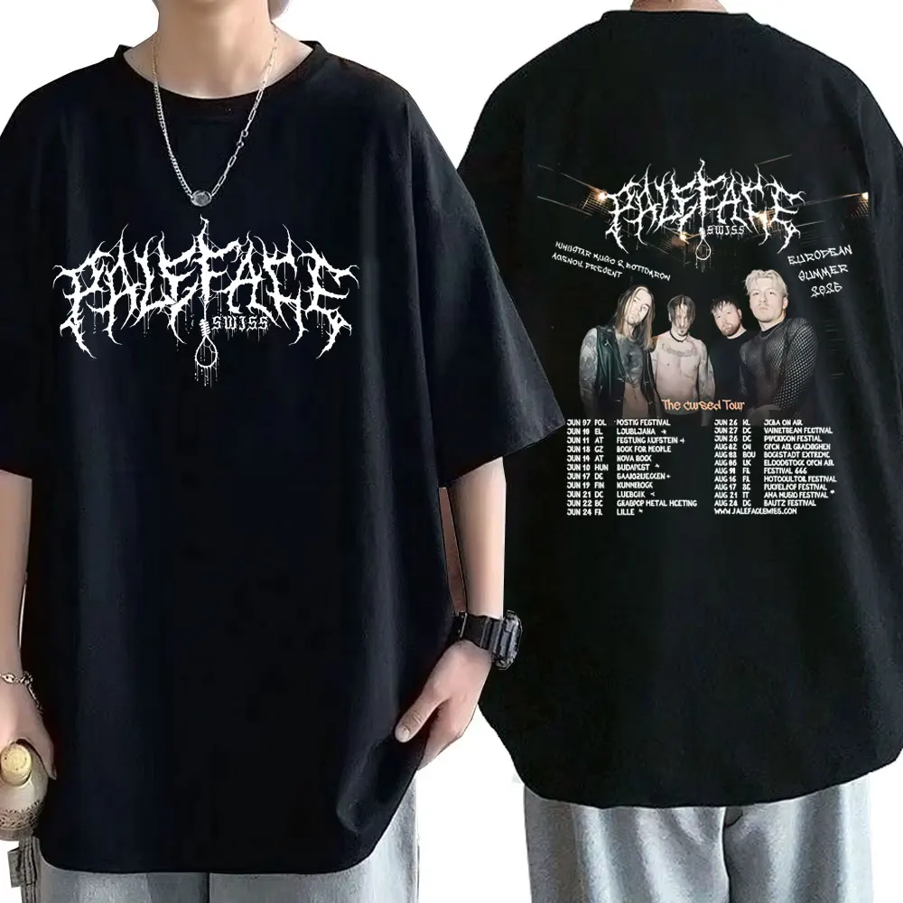 

Rock Band Falling in Reverse Tour 2026 T-shirt Men Women Gothic Oversized Streetwear Male Vintage Casual Crewneck T Shirts Tops