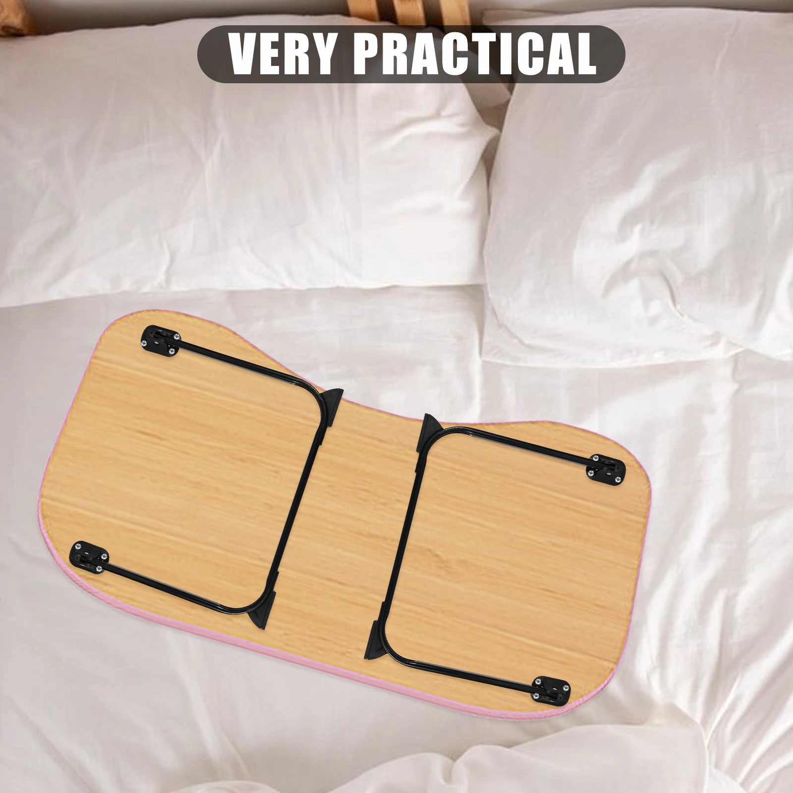 2pcs Folding Bracket Table Legs Coffee Iron Desk Pipe Powder Spraying Foldable U Resistance Easy Installation Wide