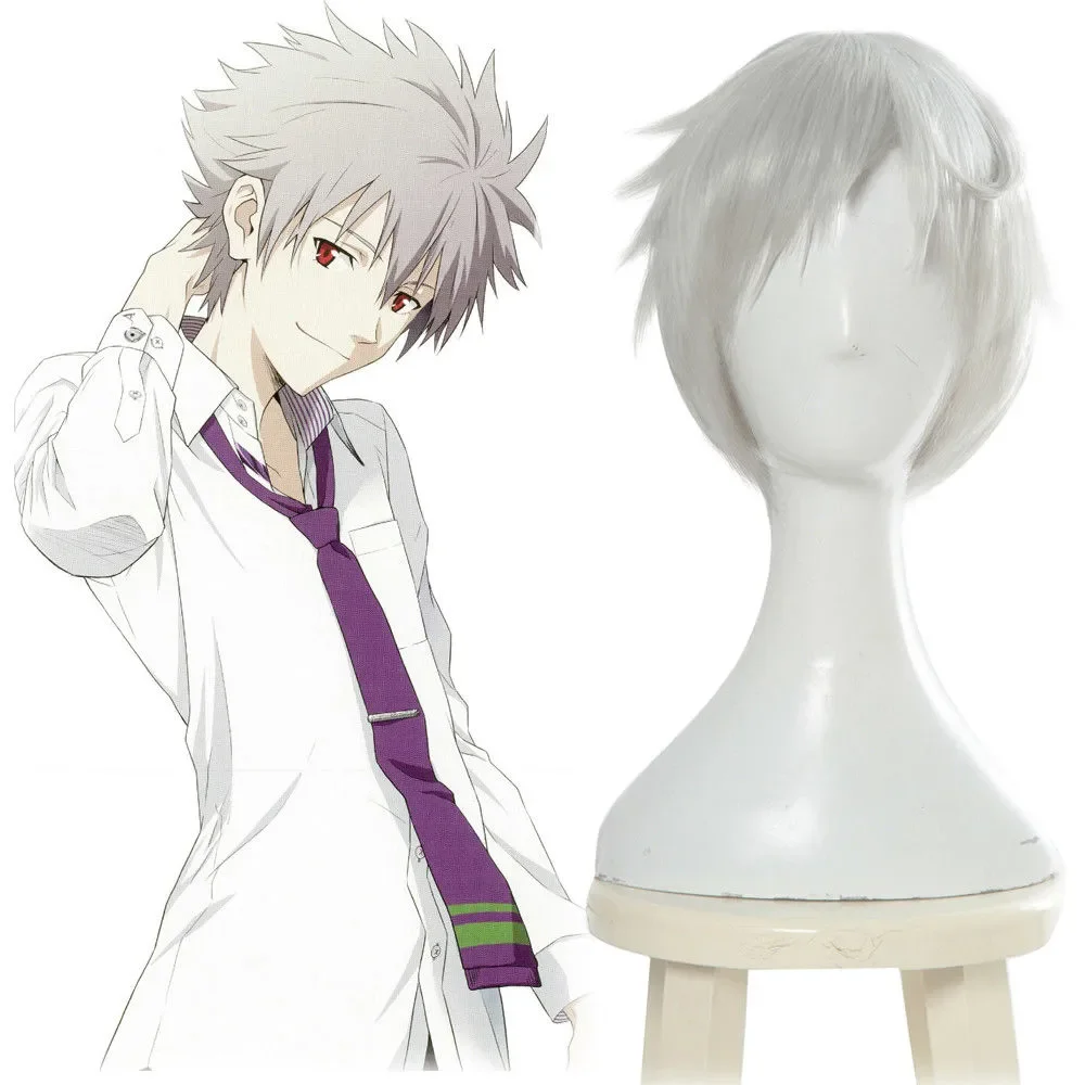 Wholesale EVA Nagisa Kaworu Neon Genesis EvangelionEVA Nagisa Kaworu Neon Genesis Evangelion Gray Cosplay Wig s